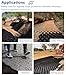OHHRRIDGO Shed Base Plastic Grid,Geogrid Gravel Ground Stabilizer - 4m x 8m Honeycomb Design Anti-Mud System for Garden Paths Bases & Roads Deformation Prevention(2m X 9m)