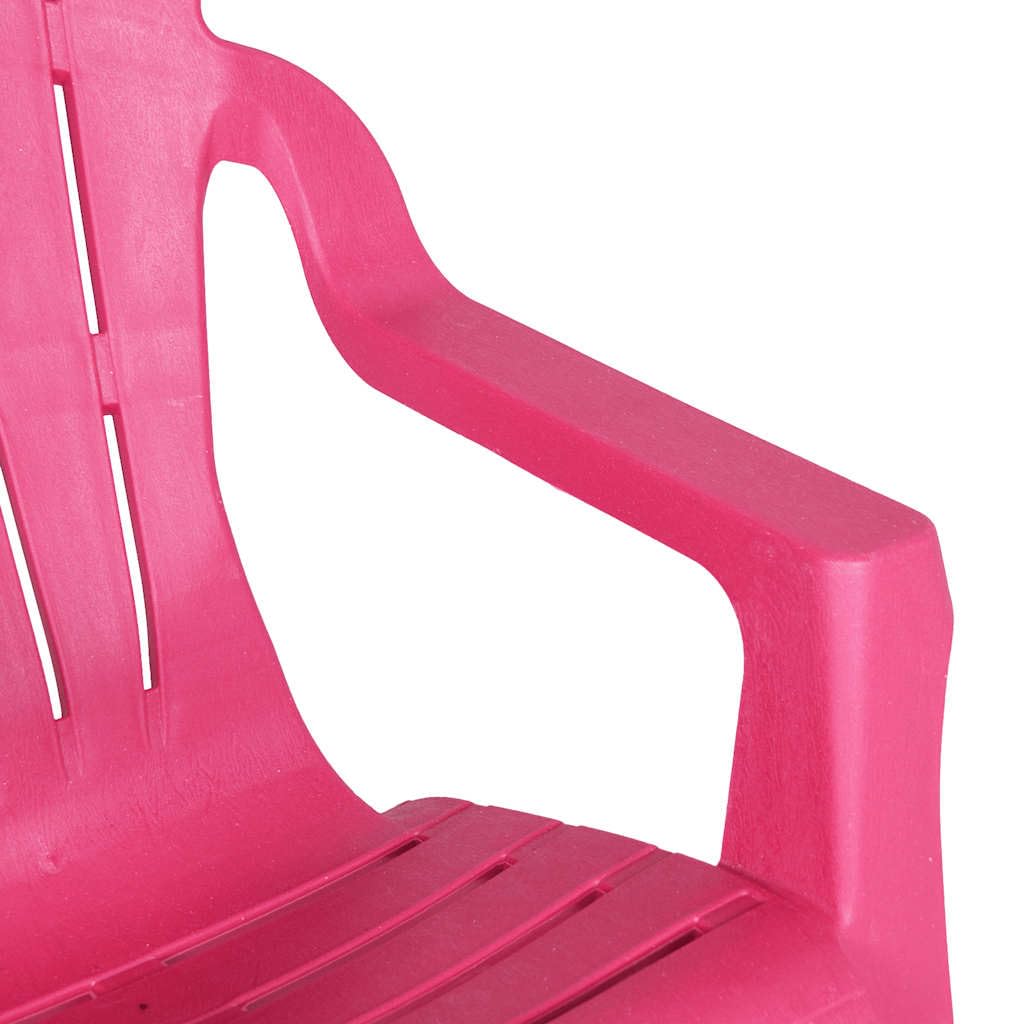 vidaXL Chaises de Jardin pour Enfants Lot de 2 Rose 37x34x44 cm PP, Chaise Longue, Chaise d'extérieur, sièges d'extérieur, sièges de Jardin