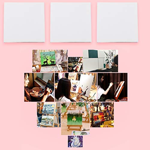 10 Pcs Engrossar Painéis De Arte Pintando Tela De Papel Tela Esticada Pranchetas De Desenho De Artis
