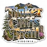 Tinker Cliffs Trail Virginia Kiss Cut Vinyl Sticker...