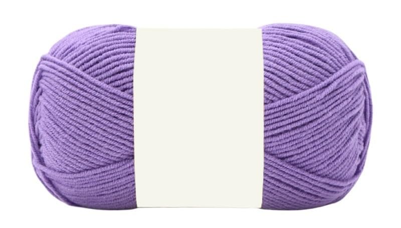 Fil mélangé coton à 3 épaisseurs pour crochet | Lot de 5 rouleaux de 40g (120m)