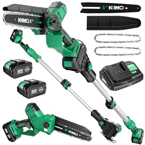 KIMO 2-IN-1 Electric Pole Saw with Chainsaw