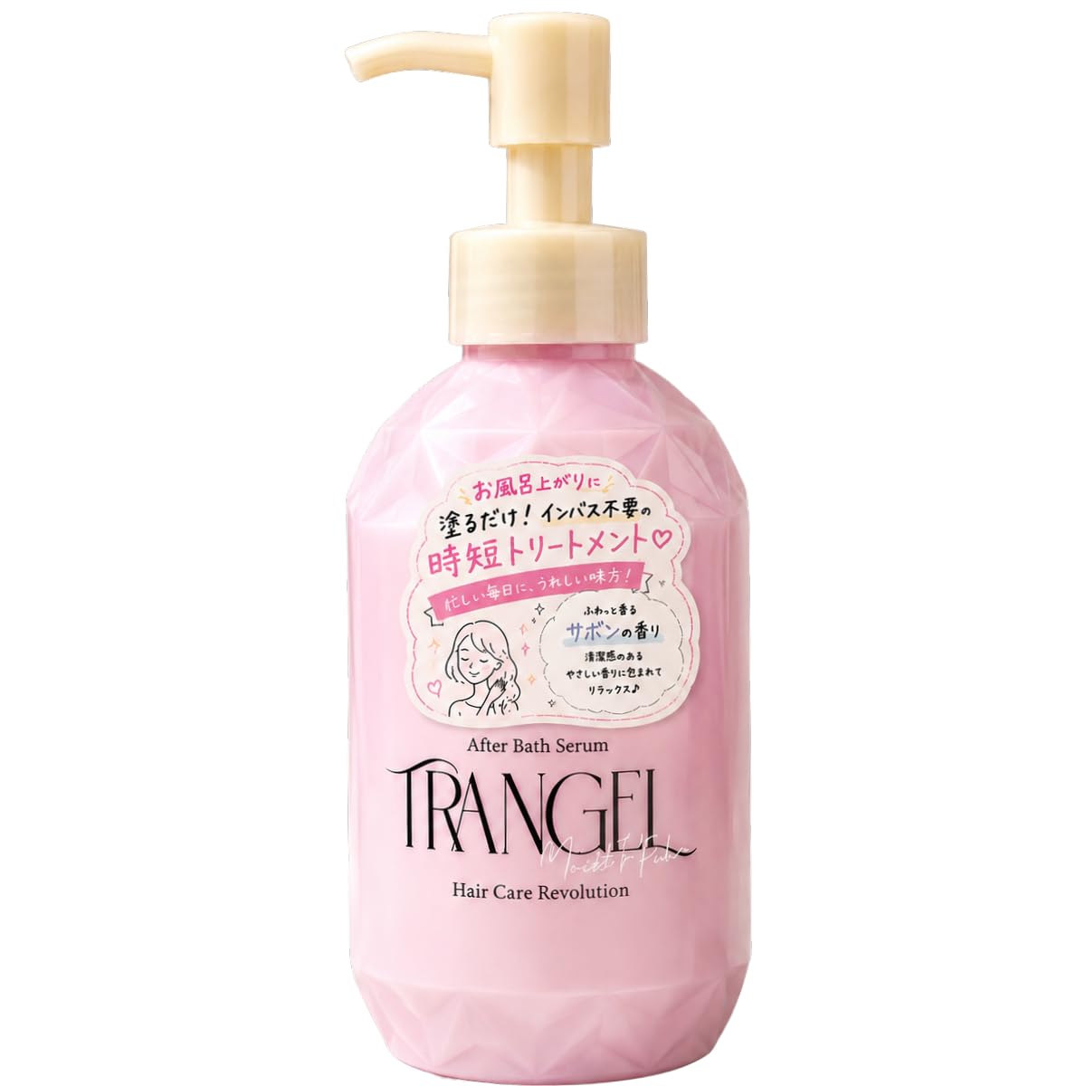 TRANGEL アフターバスセラム 190g 洗い流さないヘアトリートメント ドライヤー前にひと塗り 艶やかにまとまる 熱を味方にするヘアケア