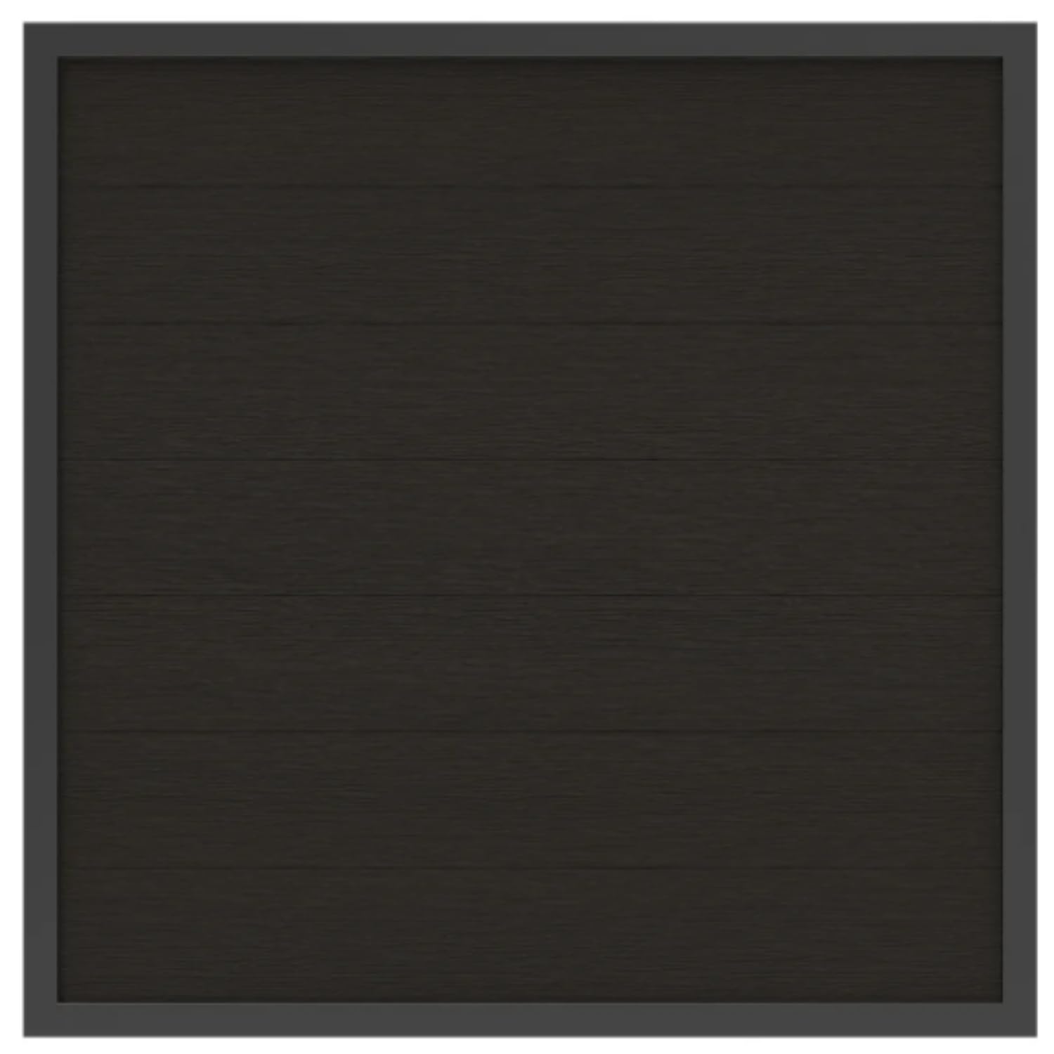 HORI Rahmenzaun WPC Sichtschutz Stecksystem Zaun Garten Gartenzaun Lamellenzaun Windschutz Zaunelemente - 180 x 180 cm - Anthrazit
