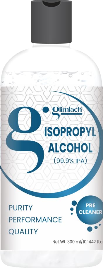 GLIMLACH Isopropyl Alcohol 99.9% Pure 300ml Rubbing Alcohol for Cleaning Machine Tools (300 ML) (B0CVMX1Z1D) Amazon Price History, Amazon Price Tracker