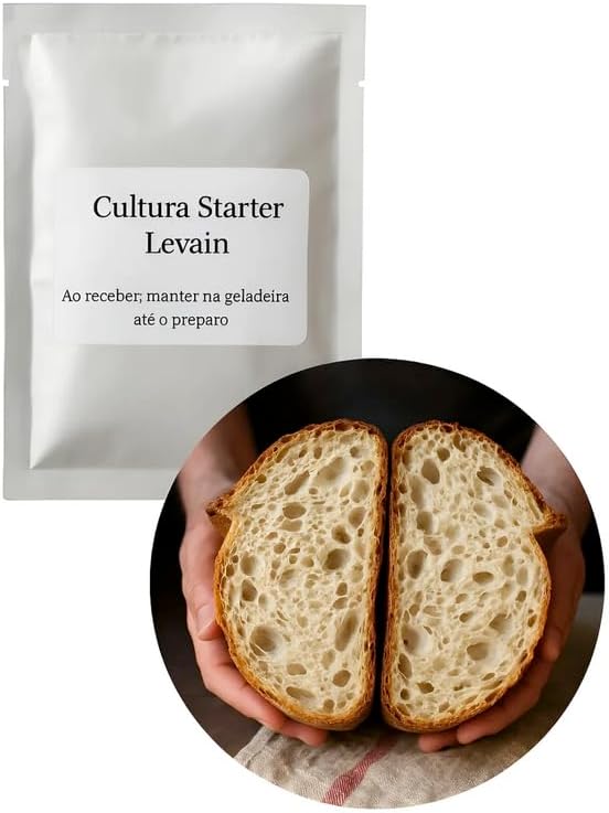 Levain Fermento Natural e Orgânico - Pães e Massas