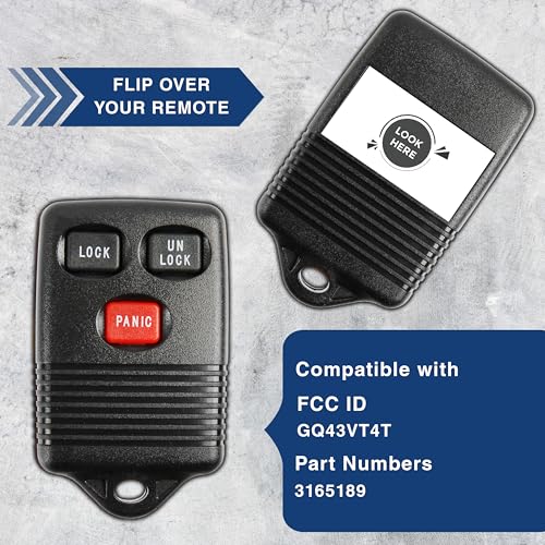 Télécommande KeylessOption pour Ford avec 3 boutons modèle GQ43VT4T - 5