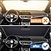 Sun Visor for car windscreen Compatible with VW Polo Vivo Sedan 2010-2017，car Screen Cover car Sunscreen windscreen,Blocks Sunlight, Heat and UV Rays（Silver）