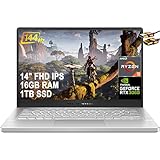 ASUS ROG Zephyrus G14 VR Ready Gaming Laptop 14' FHD 144Hz IPS (100% sRGB) AMD Octa-Core Ryzen 9...