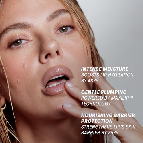 Image of The Outset Lip Oasis Hydrating Lip Balm, Glossy Moisturizing Lip Treatment for Dry, Sensitive Lips, Clean, Vegan & Gluten-Free, Clear, 0.3 oz