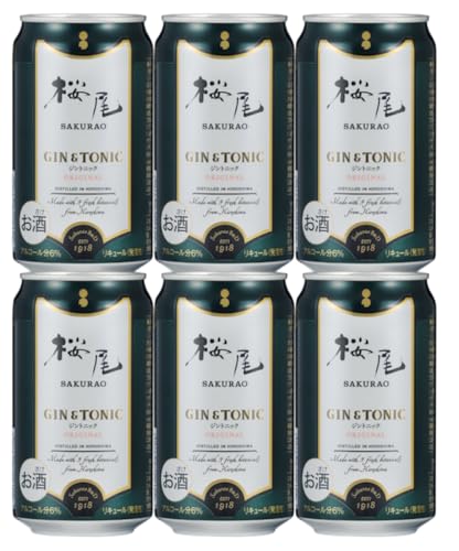 桜尾 SAKURAO GIN ORIGINAL GIN&TONIC 350ml x 6本