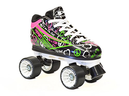Heart Throb Adult Rink Skates (Black, 5) #TOP2