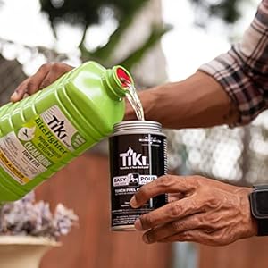 Tiki brand 50oz bitefighter clean burn torch fuel less soot and smoke torch fuel mosquito repellent citronella fuel clear 1223080   cucciolini doodles
