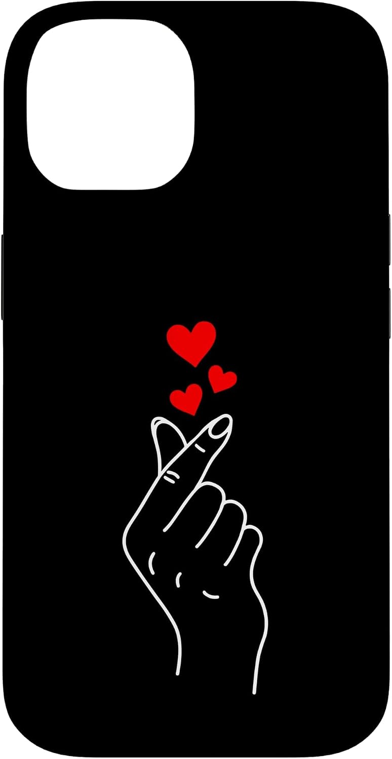 Korean Heart K-Pop Heart Hand Sign Korean Music Fans Case for iPhone 12/12 Pro image 4