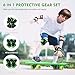 HANABASS Sturdy Metal Skateboard Suit for Boys and Girls/Adults Complete Set Helmet Pads