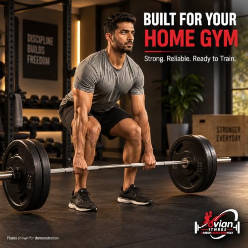 NOVIAN FITNESS Store NOVIAN FITNESS 6FT Straight Barbell Rod - Image 5