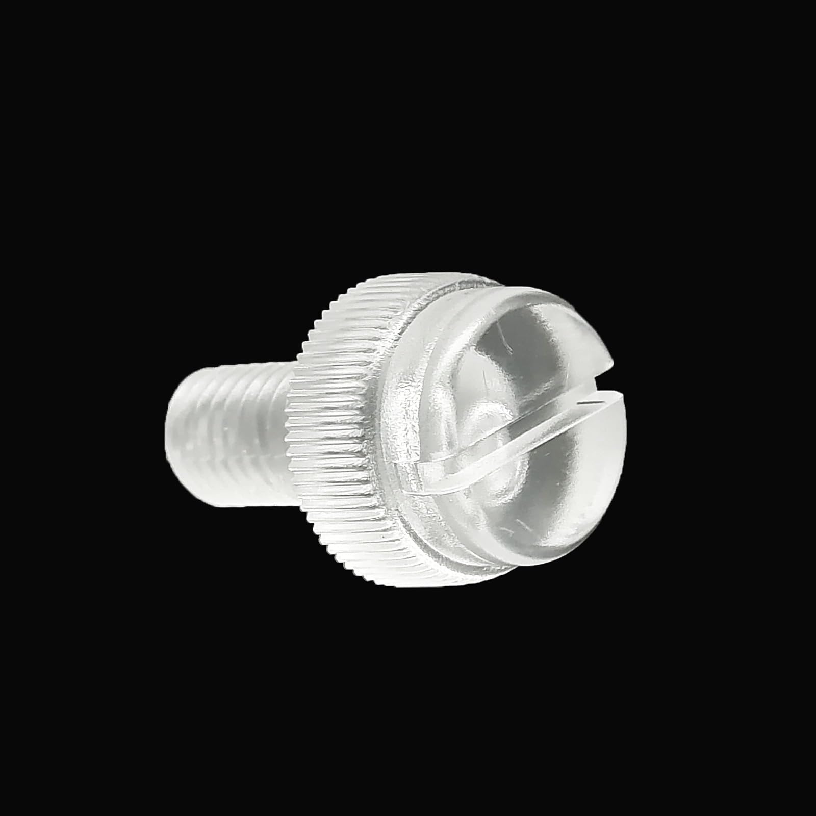 Tornillos autorroscantes M3 M4 M5 M6 M8 acrílico transparente plástico transparente moleteado cabeza ranurada ajuste tornillo de pulgar apriete a mano tornillo de pulgar DIY cubierta de tornillo (40