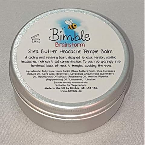 Bimble Natural Aromatherapy Brainstorm Headache Relief Temple Balm (50ml) Cover