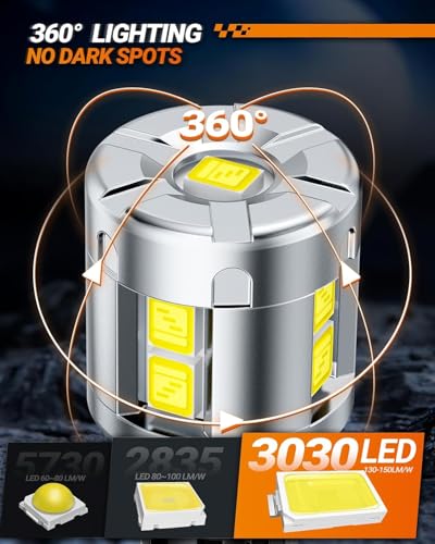 Image of SEALIGHT 912 921 LED Bulbs, 921 LED Reverse Lights Bulbs Super Bright 6500K White 600% Brighter for 906 904 922 W16W T15 LED Backup light Canbus Error Free Plug and Play, Pack of 2