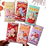 Sobres Rojos Chinos 2026 | Suministros Para De Suerte - Paquetes Tradicionales Del Año Del Caballo,Para El Año Nuevo Chino, Navidad Y Cumpleaños