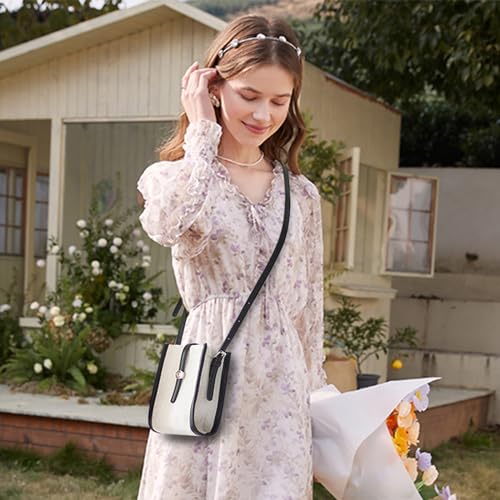 Small Crossbody Bag, Canvas Crossbody Phone Purse with Adjustable Strap, Color-blocking Phone Bags Cell Phone Purse4