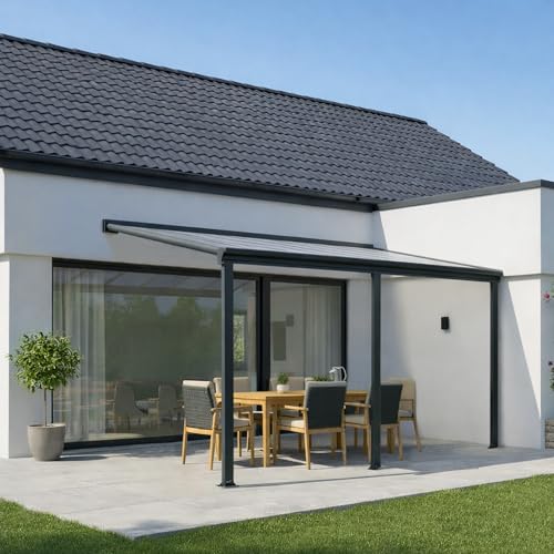 Terrassendach Aluminium transparentes Dach...