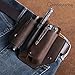 Gentlestache Leather Sheath for Leatherman Multitool Sheath EDC Pocket Organizer with Clip for Belt and Flashlight Holster Multitool with Pocket Clip Darkbrown
