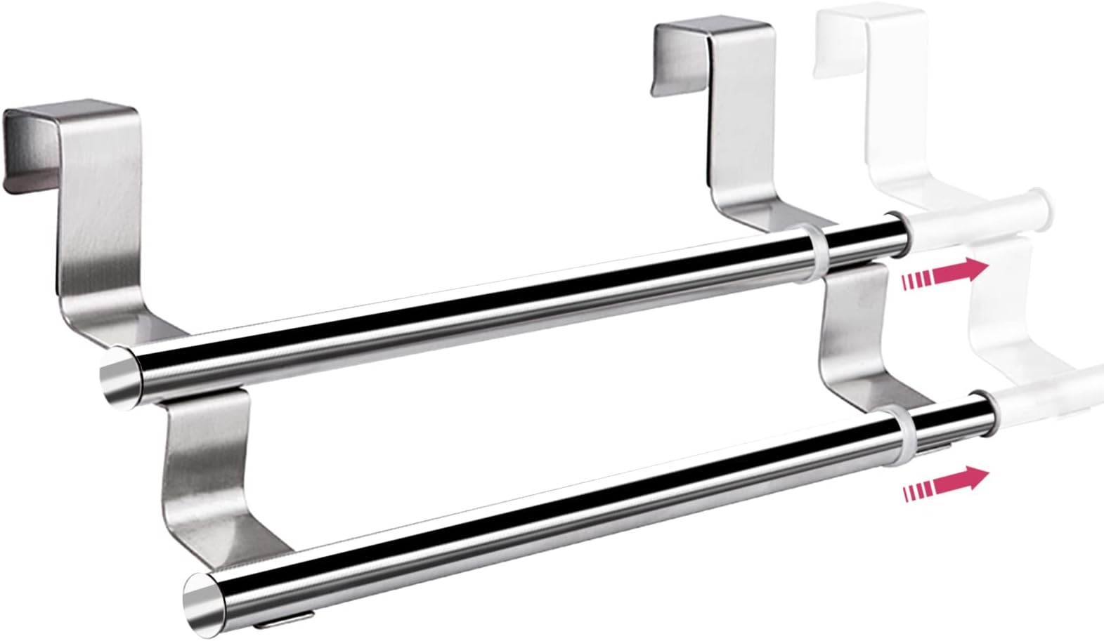 Porte Torchon Coulissant Acier Inoxydable, Porte Serviette Radiateur