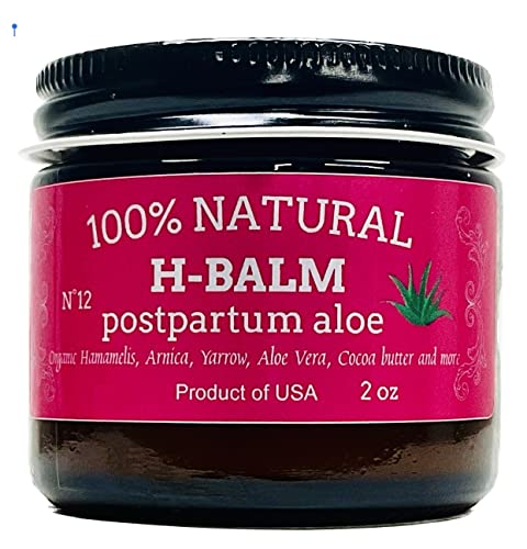 Hemorrhoid Treatment Cream And Ointment Balm. Postpartum Treatment Salve With Aloe Vera And Witch Hazel. Natural Organic Ingredients. Better Than Suppositories. #TOP7