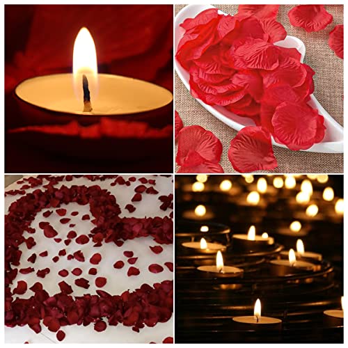 Kit Surpresa Romântica 400 Pétalas 6 Velas Dia Dos Namorados