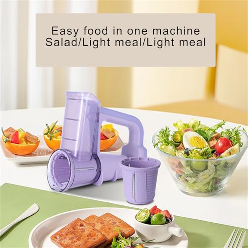 Cortadora eléctrica inalámbrica para ensaladas con 3 cuchillas intercambiables miniatura 5