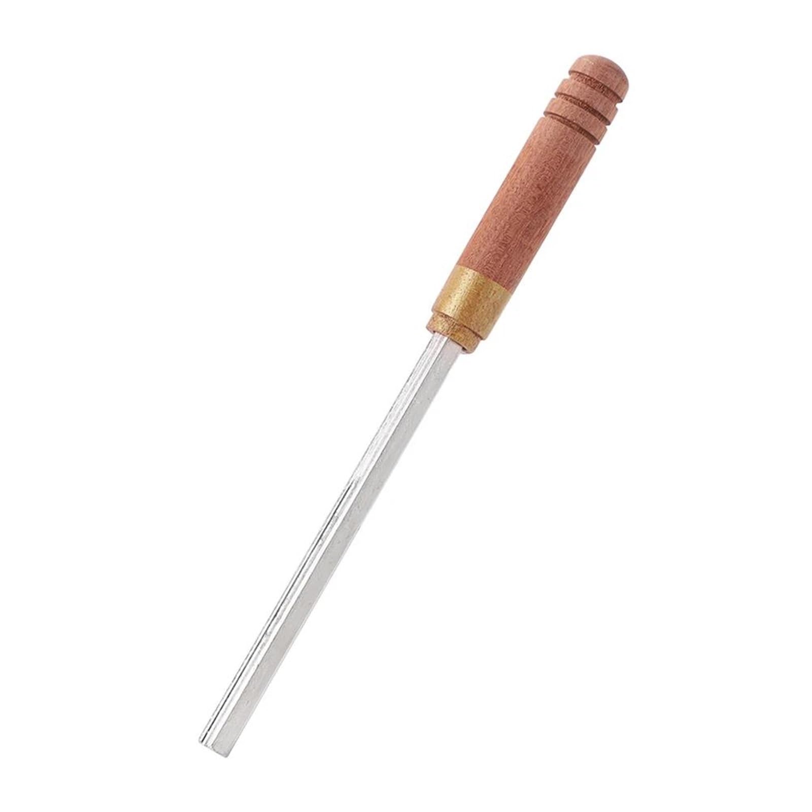 Strumenti per chitarra Accessori Per Strumenti A Corda Per Incoronazione Di Tasti Per Chitarra Rifinitura File Per Liutaio(Wooden Hexagon)
