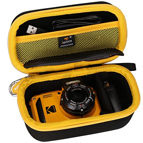 Aproca estuche compatible con cámara Kodak PIXPRO WPZ2 amarillo miniatura 2