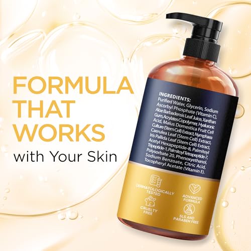 Image of Vitamin C Serum for Face with Stem Cells & Hyaluronic Acid 8 Oz