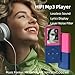Mp3 Player with Bluetooth,Classic Portable Walkman Mp3 & Mp4 Players,HiFi Sound Music Player with SD Card Slot/Photo Viewe/Video Play/FM Radio/Recorder/E-Book for Kids,Long Battery Life Red 32GB