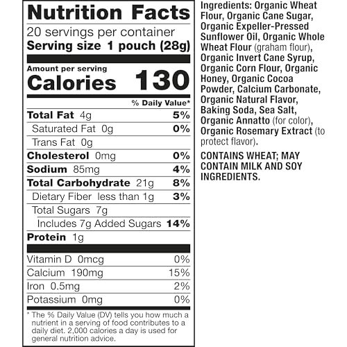 Annie's Organic Bunnies & Pumpkins Halloween Graham Cracker Snacks, 20 ct - image 2