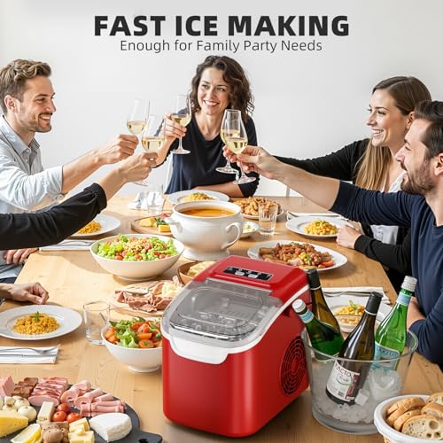 Image of Antarctic Star Countertop Ice Maker, Portable Ice Machine