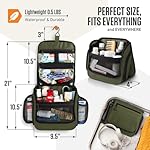 VENTURE 4TH Hanging Travel Toiletry Bag for Women & Men – Large Toiletry Organizer with 18 Compartments, Removable TSA Pouch, Travel Wash Bag for Toiletries, Makeup & Shaving Kit (Forest Green) - Image 2
