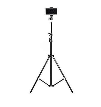 House of Sensation 2.1 Meters High Mobile Tripod Stand with Mobile Holder, Tripod Stand, Mobile Tripod Stand Stand for Phone and Camera Adjustable Aluminium Alloy Mobile Tripod Stand Made in India