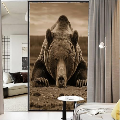 Película adhesiva para ventana con diseño Modern Bear miniatura 3