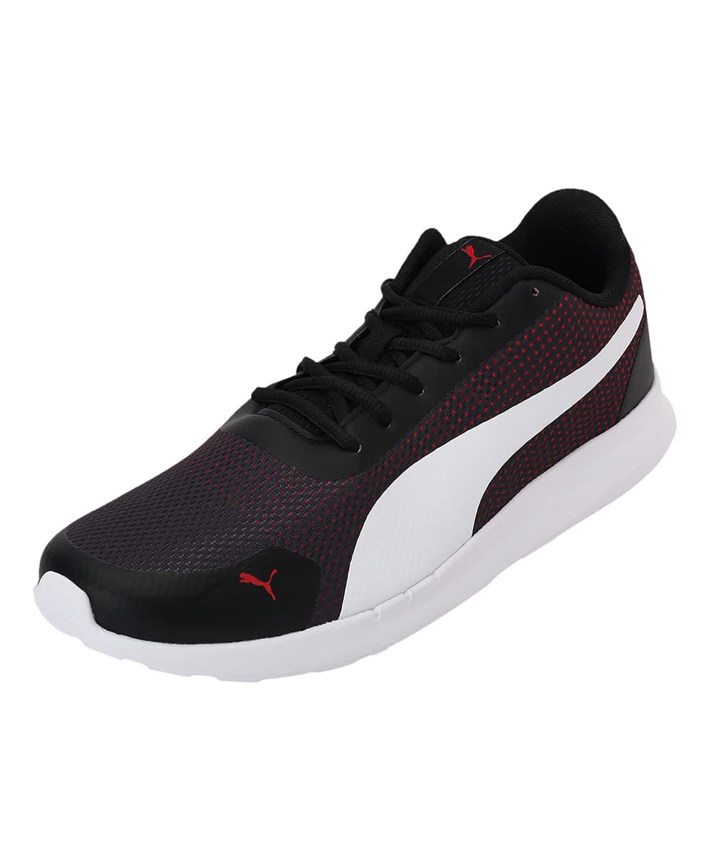Puma mens Cave V2 Walking Shoe Black-High Risk Red- White -9 UK (1983546031) (B09RGCQNWC) Amazon Price History, Amazon Price Tracker