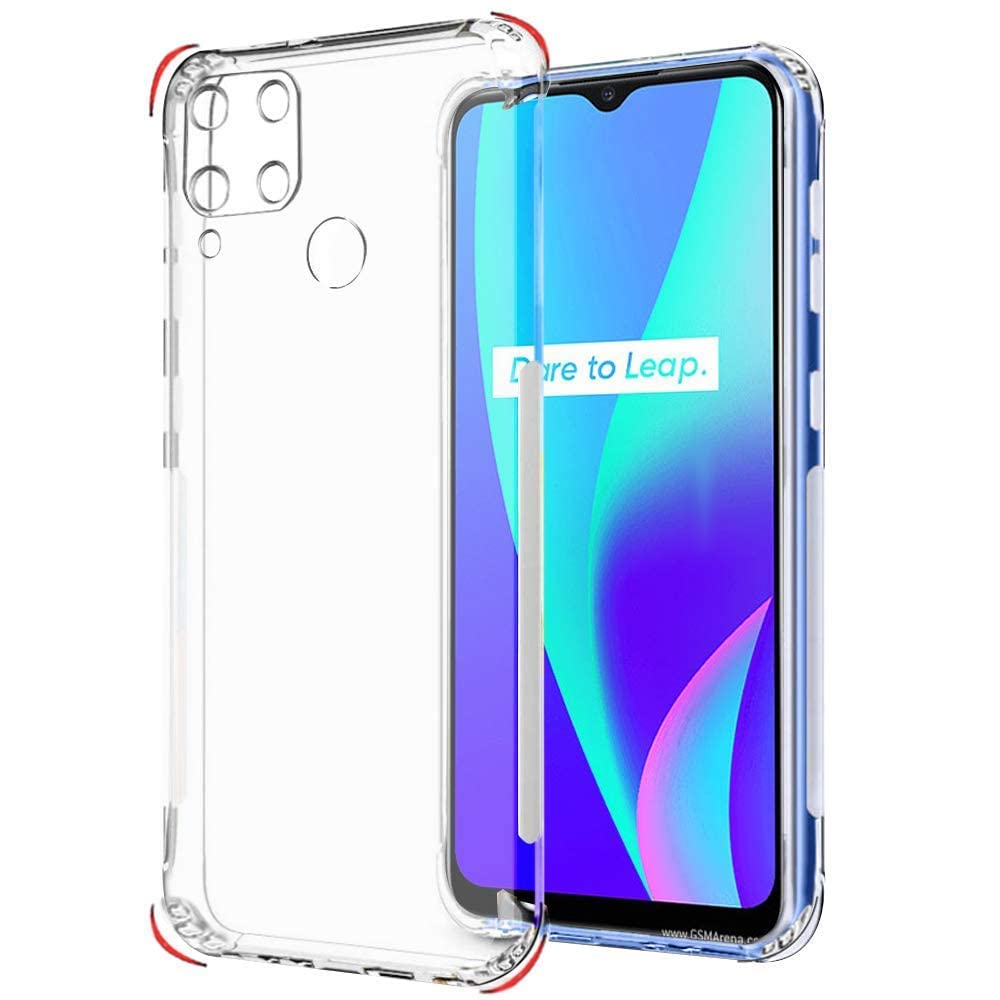Dashmesh Shopping Crystal Clear Back Cover Case for Realme C15 (Shockproof Clear Soft TPU Case | Camera Protection Bump | Cushioned Edges | Transparent) (B0BSG2KZ5W) Amazon Price History, Amazon Price Tracker
