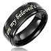 Cavalier Jewelers "I am my beloved's …" Purity Ring in Titanium Black (8mm wide) - Men's & Women's Sizes