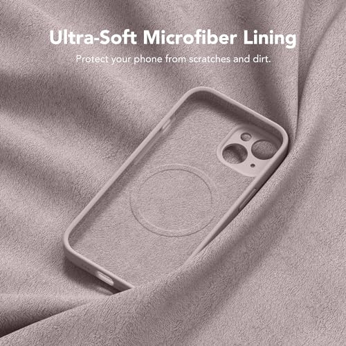 Image of Magnetic for iPhone 13 Case, Compatible with MagSafe, [Full Camera Protection][Screen Protector] Silicone Shockproof Protective Phone Case for iPhone 13 6.1 inch, Hazel