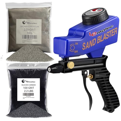 LE LEMATEC Sandblaster Kit with Abrasive Media