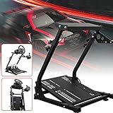  Berkalash Lenkradständer, Lenkrad Gaming Wheel Stand Racing Lenkradständer für Logitech G25 G27 G29 Gaming Radständer Radpedale
