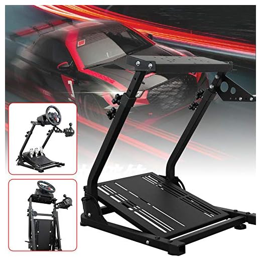 Berkalash Rattstativ, ratt Gaming Wheel Stand Racing rattställ för Logitech G25 G27 G29 Gaming Hjulstativ Hjulpedaler