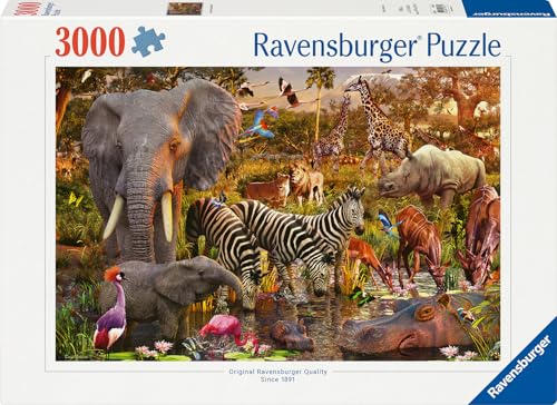 Puzzle 3000 pièces Animaux du continent africain Ravensburger France - vue 2