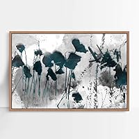Framed Canvas Wall Art Abstract Ink Painting Canvas Prints Home Artwork Decoration for Living Room,Bedroom - 16x24 inches