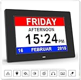 ◆ Wiedergabeformat: LCD-TFT Farbdisplay im 4:3 Format; Memory Karten Slot: SDHC, MMC; unterstützte Bilddateien: JPEG, JPG,BMP,PNG; Audio-Format: MP3, MP4, WMA; Video-Format: MP4, AVI; Sprache, Wecker, Helligkeit, Medikamente-Erinnerungen und Glockenspiel einstellbar.